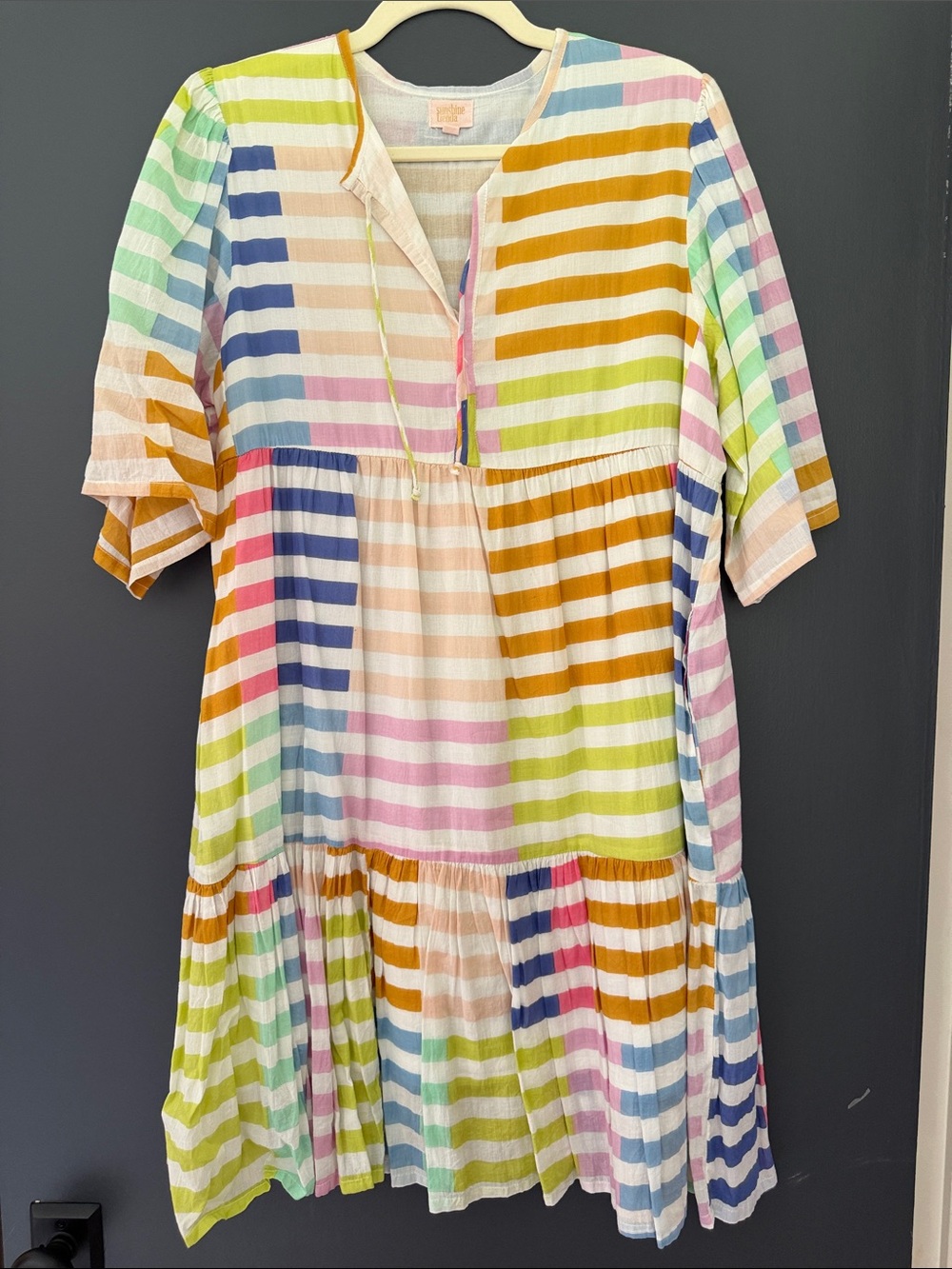 Striped Multicolor Casual Women's Dress